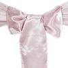 50 Blush Satin Chair Sashes Bows Ties for Wedding Decorations Party Supplies Events Chair Covers Decor Banquet Reception view 1
