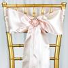 50 Blush Satin Chair Sashes Bows Ties for Wedding Decorations Party Supplies Events Chair Covers Decor Banquet Reception view 3