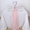 12 pcs 72-Inch Extra Blush Long Premium Chiffon Table Top Runners - Wedding Party Linens Dinner Reception Decorations view 1