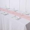 12 pcs 72-Inch Extra Blush Long Premium Chiffon Table Top Runners - Wedding Party Linens Dinner Reception Decorations view 4