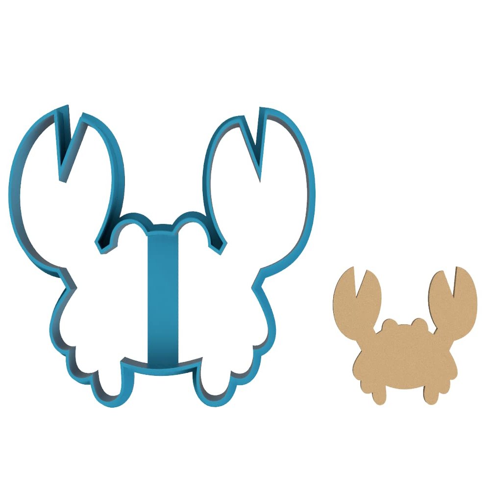 Crab Outline - Cookie Cutter/Sugar Cookie/Fondant/Clay (1009)