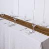 10 pcs 72-Inch Gold Extra Long Premium Chiffon Table Top Runners - Wedding Party Linens Dinner Reception Decorations view 4