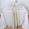 12 pcs 22x80-Inch Beige Extra Wide Premium Chiffon Table Top Runners Wedding Party Linens Reception Decorations view 1