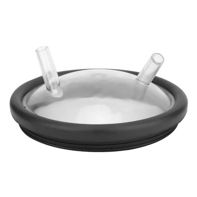 Milk Bucket Lid, Plastic Transparent Milk Bucket Lid with Two Open Entrances and Gasket Pail Livestock Handling Supplies for Milking Hine Cow Sheep Milking
