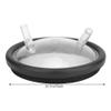 Milk Bucket Lid, Plastic Transparent Milk Bucket Lid with Two Open Entrances and Gasket Pail Livestock Handling Supplies for Milking Hine Cow Sheep Milking view 3
