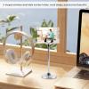 Beufee Table Number Holders 2 Pack 7.9 Inch, Stainless Steel Tall Table Number Holder U Shaped Place Card Picture Photo Holder Clips Note Stand for Wedding Party Restaurant view 2