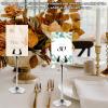 Beufee Table Number Holders 2 Pack 7.9 Inch, Stainless Steel Tall Table Number Holder U Shaped Place Card Picture Photo Holder Clips Note Stand for Wedding Party Restaurant view 4