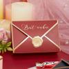 Crysdaralovebi 20/50/100pcs Envelope Shape Candy Boxes Birthday Home Party Decoration Supplies Chocolate Cake Packaging Box (Red,50pcs) view 1