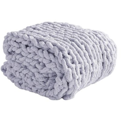 XYXH Knitted Blanket Throw Chunky, Handmade Soft Warm Knit Blanket, Bulky Throw Large Cozy Thick Giant Yarn Throw for Bed Sofa Chair Home Decoration Washable (F 100x200cm)