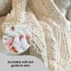 XYXH Knitted Blanket Throw Chunky, Handmade Soft Warm Knit Blanket, Bulky Throw Large Cozy Thick Giant Yarn Throw for Bed Sofa Chair Home Decoration Washable (F 100x200cm) view 4