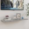 KTHLBRH [Fast Delivery] Floating Shelves Wall Mounted, Wood Shelves for Wall, Storage Shelves for Bedroom, Living Room, Bathroom, Kitchen, Office Floating Wall Shelf Concrete Gray 39.4"x9.3"x1.5" MDF view 1