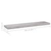 KTHLBRH [Fast Delivery] Floating Shelves Wall Mounted, Wood Shelves for Wall, Storage Shelves for Bedroom, Living Room, Bathroom, Kitchen, Office Floating Wall Shelf Concrete Gray 39.4"x9.3"x1.5" MDF view 2