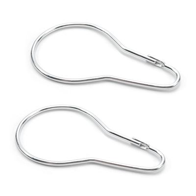 Bettomshin Shower Curtain Ring Hooks Iron-Zinc Alloy for Bathroom Shower Rods Curtains Liners 10Pcs