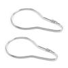 Bettomshin Shower Curtain Ring Hooks Iron-Zinc Alloy for Bathroom Shower Rods Curtains Liners 10Pcs view 1