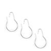 Bettomshin Shower Curtain Ring Hooks Iron-Zinc Alloy for Bathroom Shower Rods Curtains Liners 10Pcs view 3