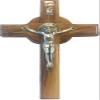 Holy Land Market Catholic Celtic Saint Benedict Olive Wood Crucifix (5 Inches) view 1