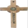 Holy Land Market Catholic Celtic Saint Benedict Olive Wood Crucifix (5 Inches) view 2