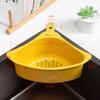 DOITOOL Triangular Sink Strainer Basket Cup Kitchen Storage Holder for Sponges and Towels Easy to Clean Efficient Drainage Design view 2