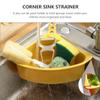DOITOOL Triangular Sink Strainer Basket Cup Kitchen Storage Holder for Sponges and Towels Easy to Clean Efficient Drainage Design view 4