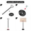 Muka 10pcs Place Card Holders, 8 Inch Heart-shape Table Number Holder for Wedding Party (Black) view 4