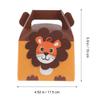 NUOBESTY 12pcs Cartoon Animal Theme Paper Candy Boxes Goody Treat Boxes for Jungle Animal Party Birthday Celebrations Showers and Storage view 2