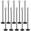 Muka 10-Packs Table Number Holder, Wedding Tall Place Card Stand, Candlelight-Shape Sign (Black, 12-Inch) view 1