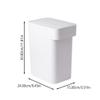Hemoton Garbage Can Plastic Trash Can Kitchen Trash Holder Office Waste Basket Rubbish Container Office Recycle Bin Kitchen Dust Bin Bathroom Waste Basket view 3