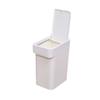 Hemoton Garbage Can Plastic Trash Can Kitchen Trash Holder Office Waste Basket Rubbish Container Office Recycle Bin Kitchen Dust Bin Bathroom Waste Basket view 4
