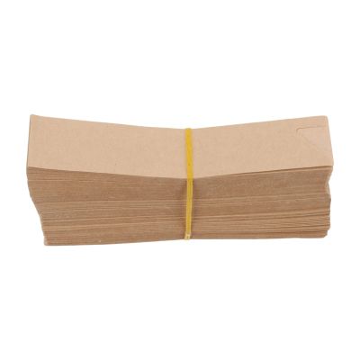 Cabilock 200pcs Chopsticks Pouches Thick Cutlery Sleeves for BBQ Picnics Brown Chopstick Sleeves Waterproof Reusable Case