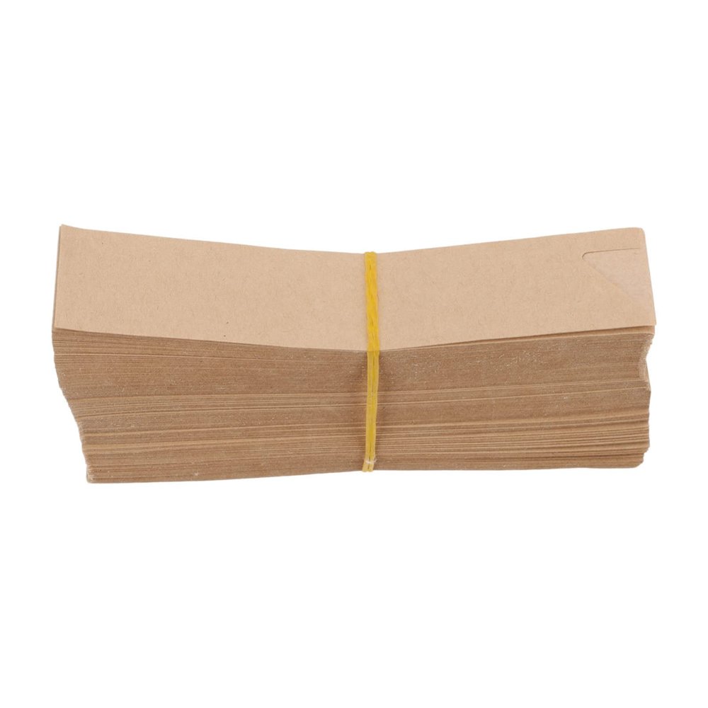 Cabilock 200pcs Chopsticks Pouches Thick Cutlery Sleeves for BBQ Picnics Brown Chopstick Sleeves Waterproof Reusable Case