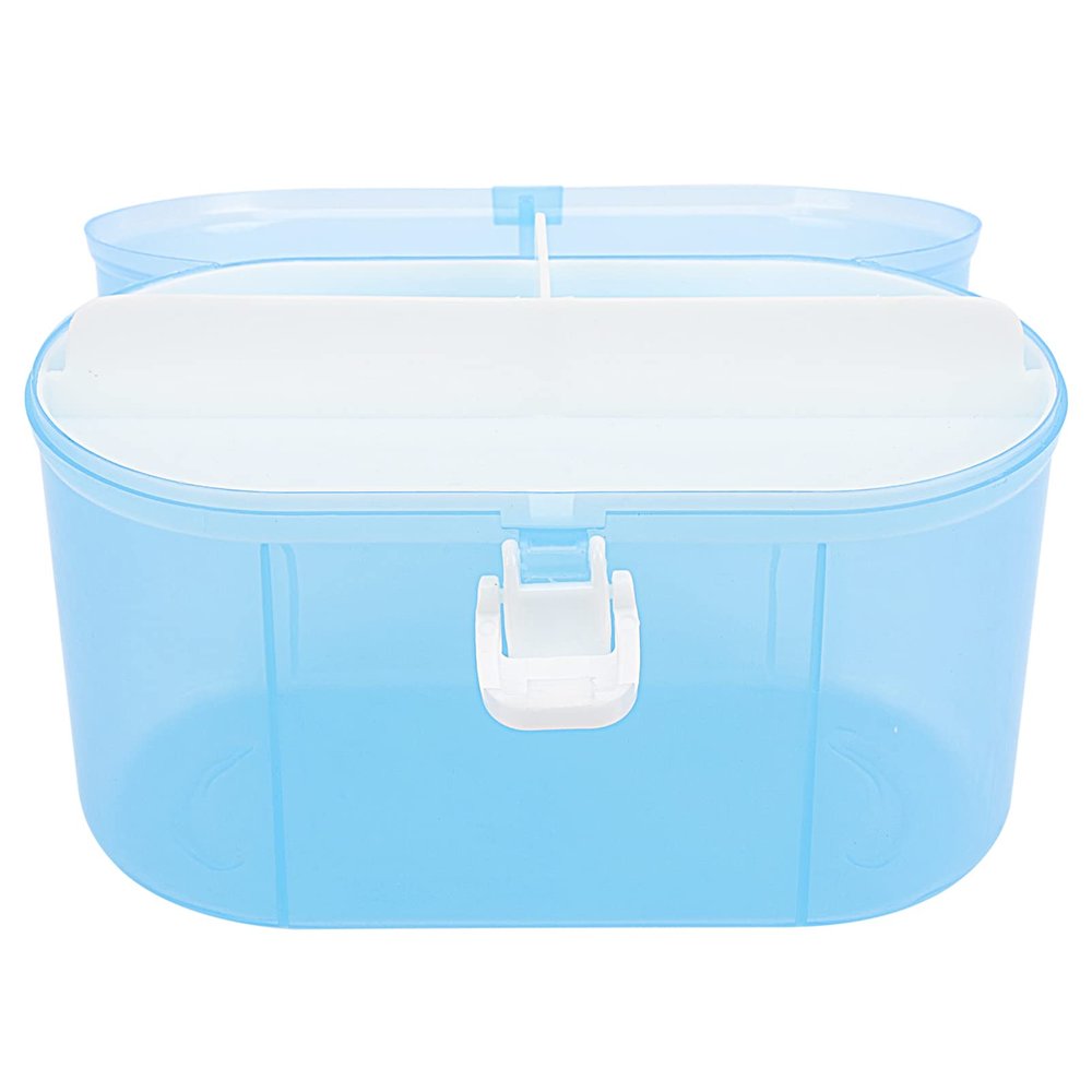 Zerodeko Double Handheld Storage Box for Craft Supplies and Desktop Organization Space-saving Sundry Box for Use Lightweight and Easy to Clean