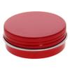 Heyiarbeit 12pcs 1 oz Round Aluminum Cans Tin Can Screw Top Metal Lid Containers for Lip Balm, Crafts, Cosmetic, Candles, Candies, Red 30ml view 2