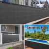 Cliselda 3ft x 50ft Privacy Fence Screen, Heavy Duty Fencing Mesh Shade Cover Fencing for Outdoor Yard Wall Garden Backyard, Cable Zip Ties Included (3' x 50', Black) view 3
