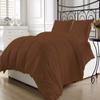 100% Cotton 8 PC Premium Bedding Set Queen/Full -Chocolate Bed-in-A-Beg Set Includes 1 Comforter, 1 Duvet Cover, 4 PC Bed Sheet Set Fits Up to 15" Deep Pocket, 2 Pillow Shams 600 Thread Counts view 1