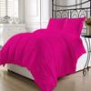 100% Cotton 8 PC Premium Bedding Set Oversized King -Hot Pink Bed-in-A-Beg Set Includes 1 Comforter, 1 Duvet Cover, 4 PC Bed Sheet Set Fits Up to 15" Deep Pocket, 2 Pillow Shams 600 Thread Counts view 1