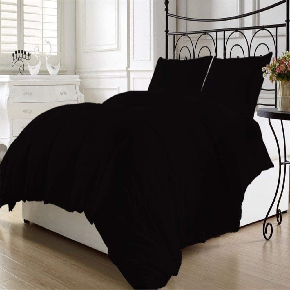 100% Cotton 8 PC Premium Bedding Set Queen/Full -White Bed-in-A-Beg Set Includes 1 Comforter, 1 Duvet Cover, 4 PC Bed Sheet Set Fits Up to 15" Deep Pocket, 2 Pillow Shams 600 Thread Counts