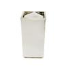 Trash Can Trash Can Stainless Steel Garbage Can Creative Swing Cover Garbage Bin 20 Liters/5.2 Gallons Large-Capacity Rubbish Bin Indoor/Outdoor use (Color : White) view 1