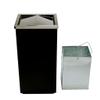 Trash Can Trash Can Stainless Steel Garbage Can Creative Swing Cover Garbage Bin 20 Liters/5.2 Gallons Large-Capacity Rubbish Bin Indoor/Outdoor use (Color : White) view 4
