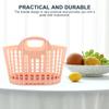 Hemoton Portable Kitchen Fruit Basket 12.20X8.07 Inch Lightweight Vegetable Storage Handbasket with Handle for Home Organization and Picnic Use 2 Pack view 2
