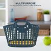 Hemoton Portable Kitchen Fruit Basket 12.20X8.07 Inch Lightweight Vegetable Storage Handbasket with Handle for Home Organization and Picnic Use 2 Pack view 3