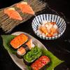 POPETPOP 3 pcs Bamboo Sushi Decor Fence Sashimi Background Tray Accent for Restaurant and Hotel Plate Display Natural Light Brown Decorative Bamboo Slat Screen 11.02 X 4.72 X 0.39 in view 2