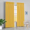 100% Polyester Double Pinch Pleat Blackout Window Curtain Panel & Drapes and Thermal Insulation (Yellow Gold, 84 Inch by 108 Inch- 1 Panel) view 1