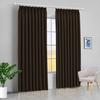 100% Polyester Double Pinch Pleat Blackout Window Curtain Panel & Drapes and Thermal Insulation (Dark Chocolate, 60 Inch by 96 Inch- 1 Panel) view 1