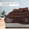 1000-TC King Size 4 Piece Sheet Set - Comfy Sheets, Peruvian Pima Cotton Hotel Luxury Bed Sheets for Women, Men, Kids & Teens - Deep Pocket Easy-Fits up to 18-21" Mattress (Solid, Chocolate) view 3