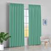 100% Polyester Double Pinch Pleat Blackout Window Curtain Panel & Drapes and Thermal Insulation (Seafoam Green, 84 Inch by 84 Inch- 1 Panel) view 1