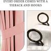 100% Polyester Double Pinch Pleat Blackout Window Curtain Panel & Drapes and Thermal Insulation (Blush, 84 Inch by 96 Inch- 1 Panel) view 2