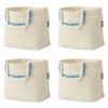 I-K-E-A Foldable SPIKRAK Shopping Bags, Reusable Grocery Tote Bag Lightweight Strong & Durable Cotton Natural 3 Gallons, 4 Pack Medium view 1