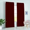 100% Polyester Double Pinch Pleat Blackout Window Curtain Panel & Drapes and Thermal Insulation (Burgundy, 58 Inch by 108 Inch- 1 Panel) view 1