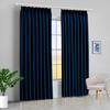 100% Polyester Double Pinch Pleat Blackout Window Curtain Panel & Drapes and Thermal Insulation (Navy Blue, 60 Inch by 96 Inch- 1 Panel) view 1