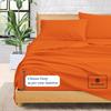 1000-TC Queen Size 4 Piece Sheet Set - Comfy Sheets, Peruvian Pima Cotton Hotel Luxury Bed Sheets for Women, Men, Kids & Teens - Deep Pocket Easy-Fits up to 26-30" Mattress (Stripe, Orange) view 4